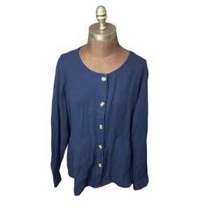 Beachlunchlounge blue cardigan